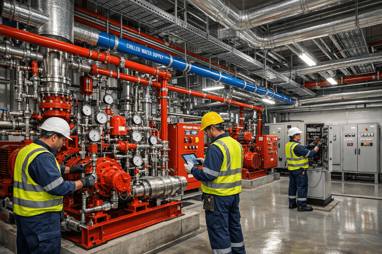 Fire pump room installation