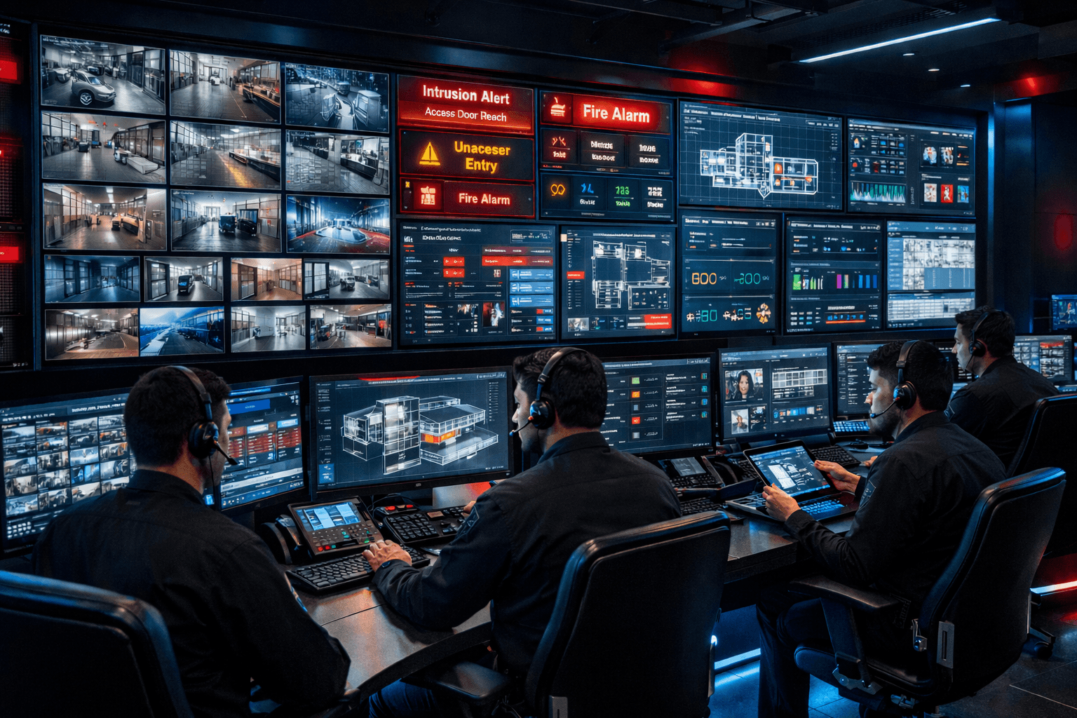 Server rack and security monitoring